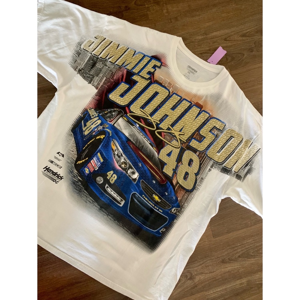 Vintage Hendricks Racing Jimmie Johnson Lowes Superman Tee